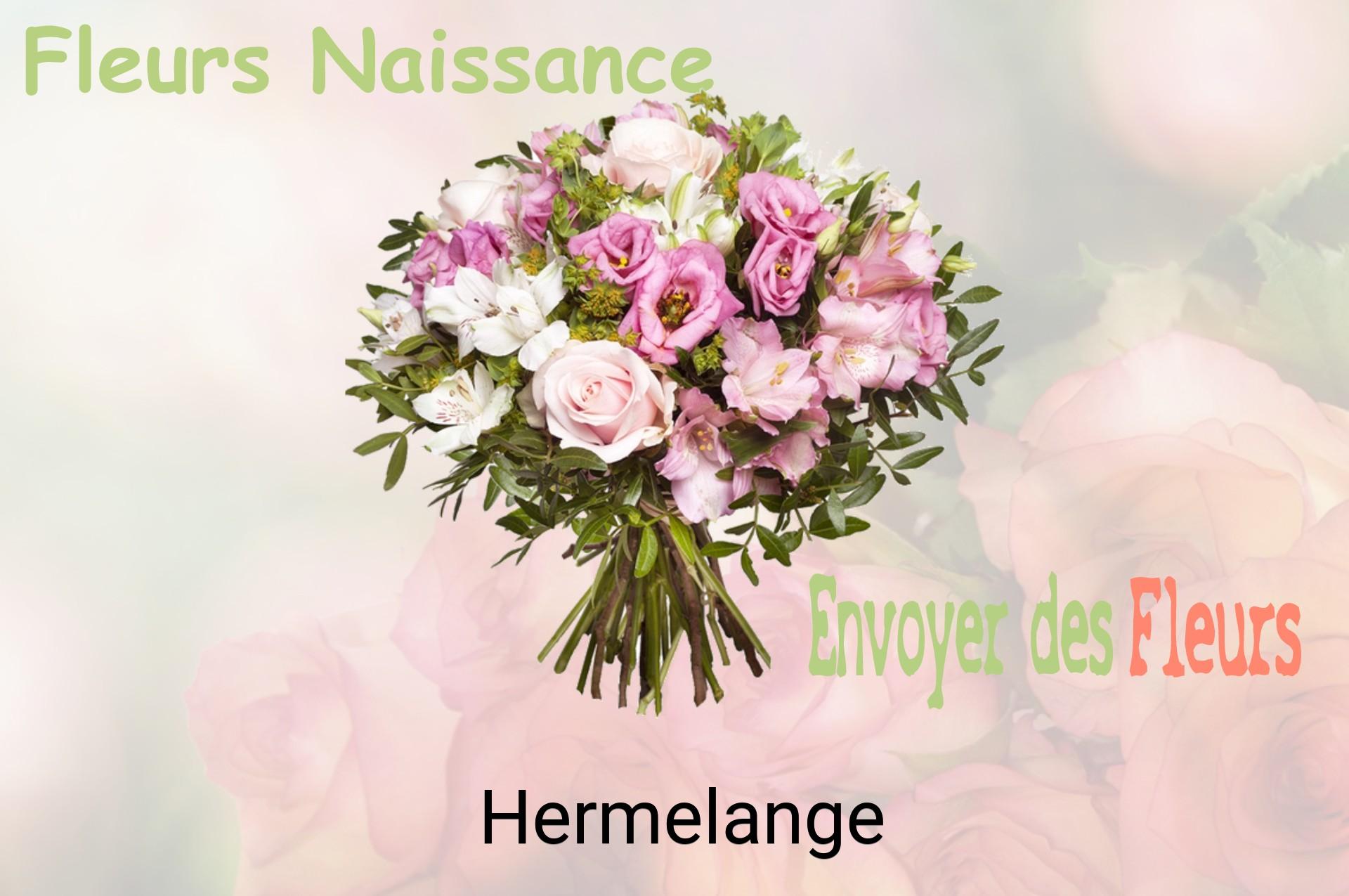 Bouquet de fleurs de naissance livré à Hermelange